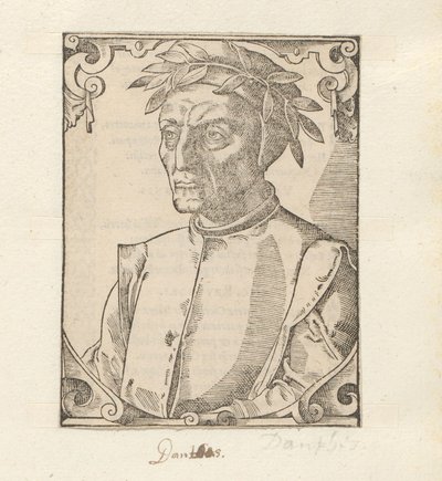 Porträtt av Dante Alighieri av Anonymous
