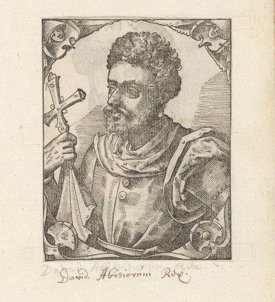 Porträtt av Dawit II, kejsare av Abessinien av Anonymous