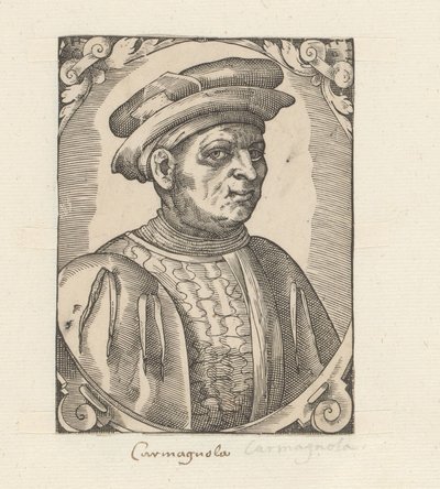 Porträtt av Francesco Bussone från Carmagnola av Anonymous