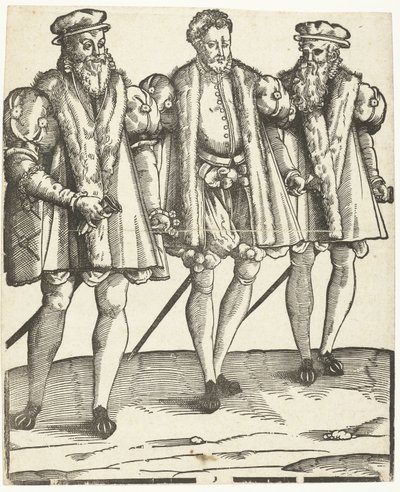 Porträtt av Gaspard, Francois och Odet de Coligny av Anonymous