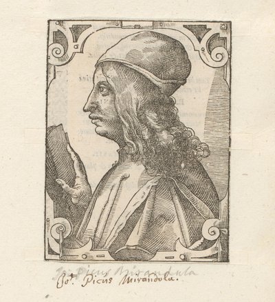 Porträtt av Giovanni Pico della Mirandola av Anonymous