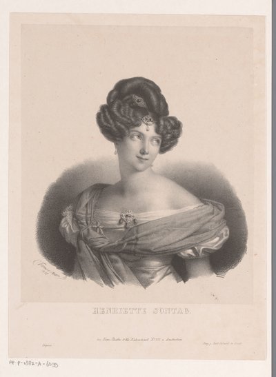 Porträtt av Henriette Sontag av Anonymous