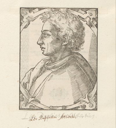 Porträtt av Leon Battista Alberti av Anonymous