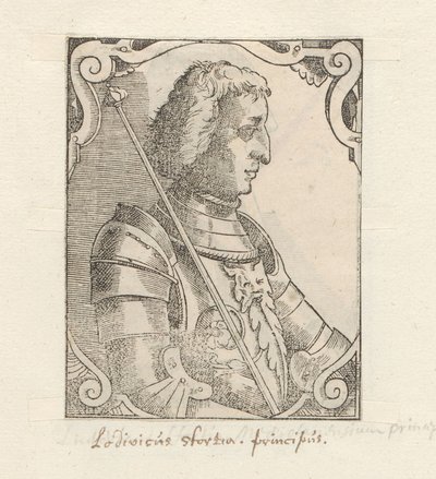 Porträtt av Ludovico Sforza av Anonymous