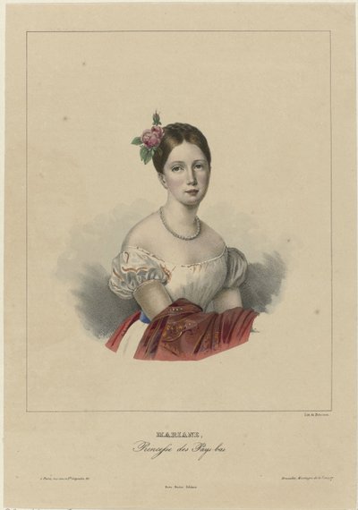 Porträtt av Marianne, prinsessan av Nederländerna av Anonymous