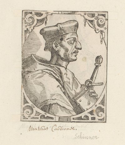 Porträtt av Matthäus Schiner av Anonymous