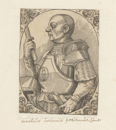 Porträtt van Niccolò av Pitigliano av Anonymous