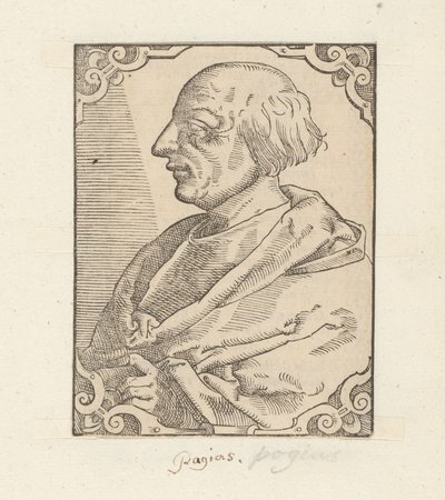Porträtt av Poggio Bracciolini av Anonymous