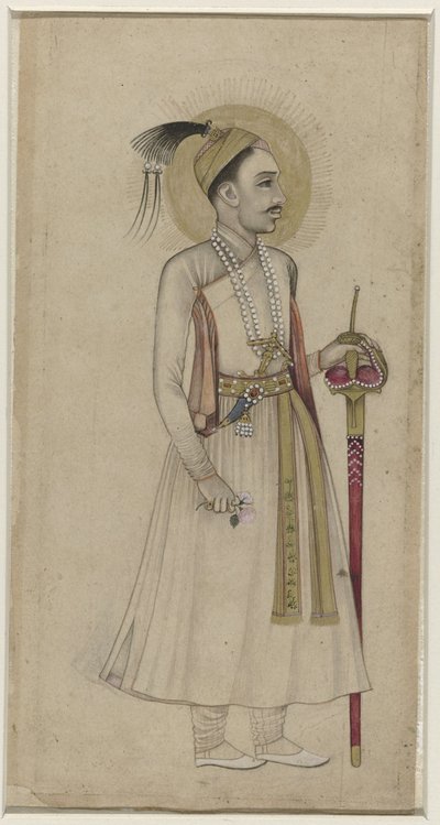 Porträtt av Sultan Muhammad-Quli Qutb-Shah av Golconda av Anonymous