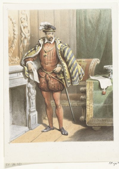 Porträtt av en stående adelsman, ca 1572 av Anonymous
