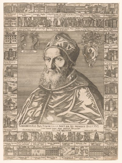 Porträtt van paus Gregorius XIII av Anonymous