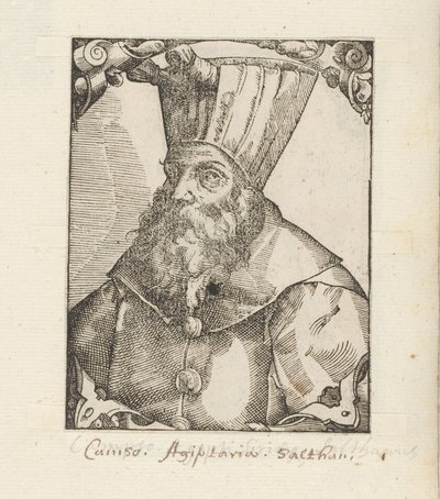 Porträtt av Van Sultan Al-Ashraf Qansuh Al-Ghouri av Anonymous