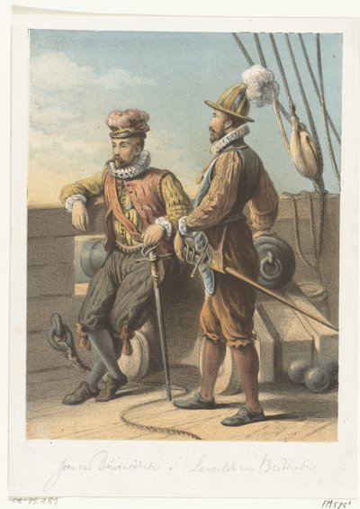 Porträtt av tiggarna Jan van Duivenvoorde och Lancelot van Brederode, 1572 av Anonymous