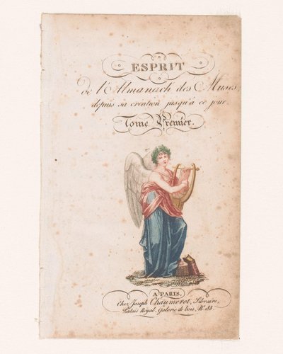 Poesi Titelsida för: René de Chazet, L