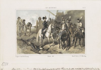 Prins William i slaget vid Fleurus, 1794 av Anonymous