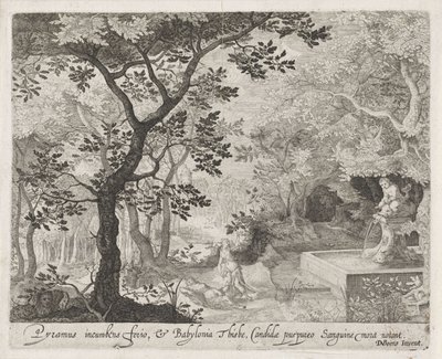 Pyramus och Thisbe Scener från Ovidius