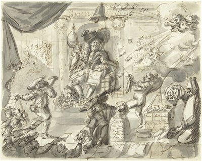 Quincampoix eller den store vind- och kålsäljaren, 1720 The Great Scene of Folly (extra stycken) (serietitel) av Anonymous