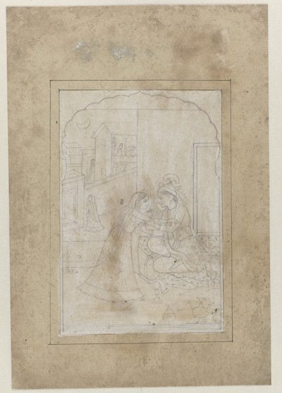 Radha en Krishna av Anonymous