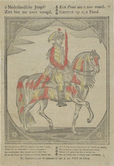 Ridsporträtt av William V, prins av Orange-Nassau av Anonymous
