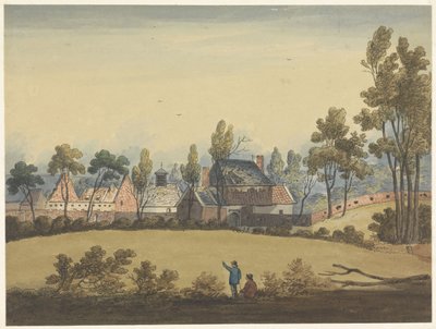 Hougoumont ruiner Sju plattor av Waterloo och dess omgivningar (serietitel) av Anonymous