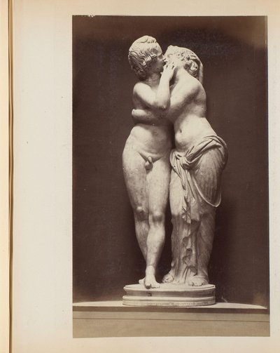 Skulptur av Amor och Psyche i Capitoline-museerna i Rom, Italien av Anonymous