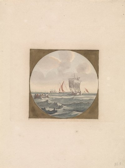 Sloop och segelfartyg till havs Ships at Sea (serie B) (serietitel) av Anonymous