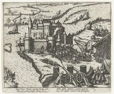 Slot Loevestein tagen av Herman de Ruiter, 1570 av Anonymous