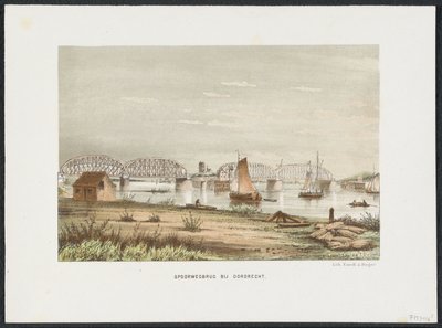 Järnvägsbron i Dordrecht, 1872 Järnvägsbron i Dordrecht (titel på objekt) Main Railway Bridges i Nederländerna (serietitel) av Anonymous