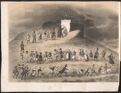 Tecknad i Leiden studentalmanacka, 1854 The Core of the Nation (titel på objekt) av Anonymous
