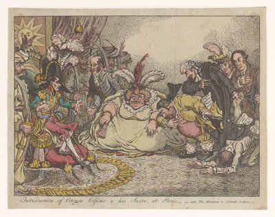 Spotprent träffade Napoleon en Fox, 1802 Introduktion av Citizen Volpone & his Suite, i Paris - video, The Moniteu & Cobbett