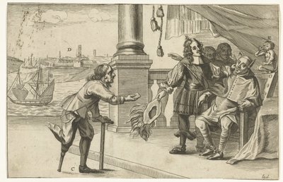 Tecknad film om den misslyckade attacken mot Oostende, 1658 Dialogue of Ostenden (titel på objekt) av Anonymous