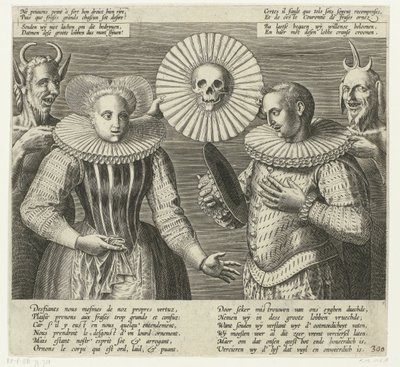 Tecknad film på den styva ruffen, ca 1600 av Anonymous