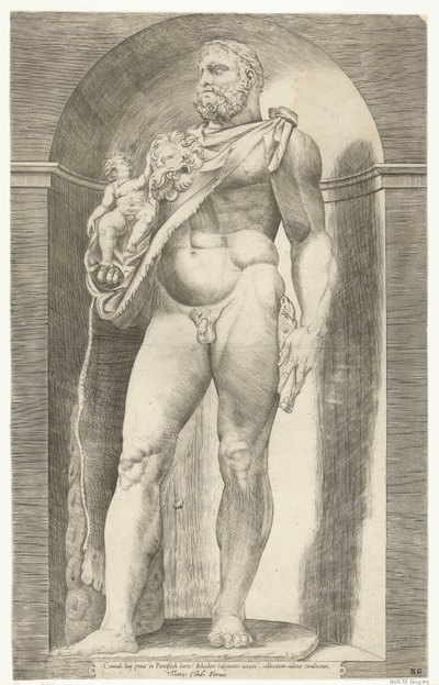Staty av kejsar Commodus som Herkules, Staty av Hercules och Telephos av Anonymous