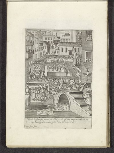 Straatfeest te Venetië Scènes uit het Venetiaanse leven (serietitel) Habiti d