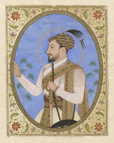 Sultan Mohammed Adil Shah Portretminiatuur av Sultan Muhammad Adil Shah van Bijapur av Anonymous