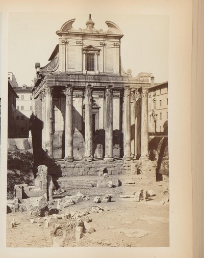 Antoninus och Faustinas tempel vid Forum Romanum i Rom, Italien av Anonymous