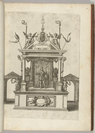 Scen med kejsar Rudolf II, 1594 av Anonymous