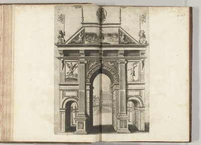 Triumfporten med kranen, 1594 av Anonymous