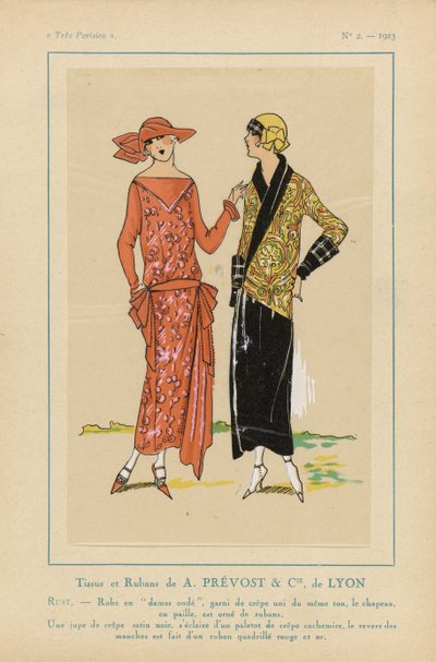 Very Parisian, 1923, nr 2: Fabrics and Ribbons av A. PRÉVOST & CIE ... av Anonymous