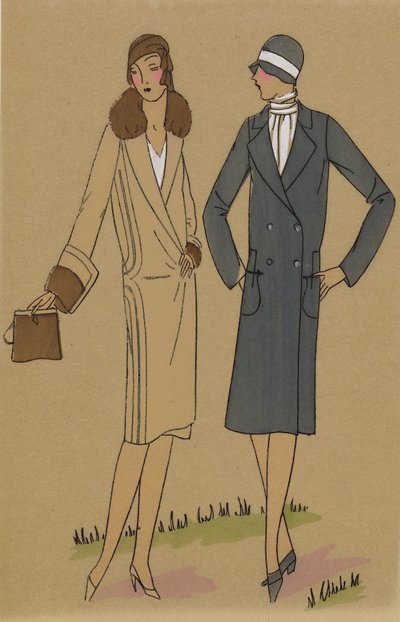 Mycket parisisk, 1928, nr 6: Creations BEER / 2.- MONDAINE - Elegant... av Anonymous