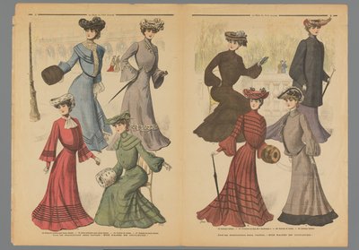 Två sidor från La Mode du Petit Journal, 10 november 1902 av Anonymous