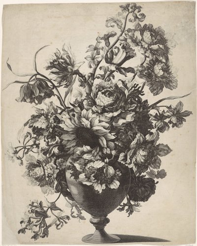 Vas med blommor av Anonymous