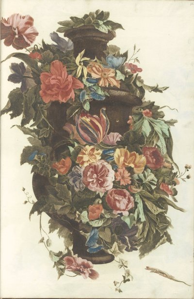 Vas omgiven av blomkrans av Anonymous