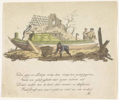 Rietmilders krossade yacht, 1807 av Anonymous