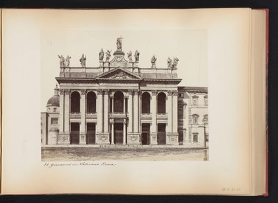 Fasad av Saint John Lateran i Rom, Italien St Giovanni i Laterano. Roma (titel på objekt) av Anonymous