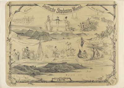 Delft-studentens värld, 1876 Delft Student World (titel på objekt) av Anonymous