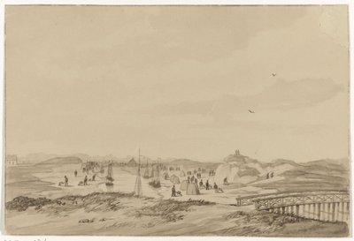 Sandutgrävning i sanddynerna nära Haag, 1846 av Anonymous