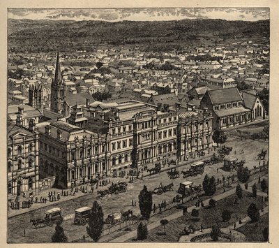 Adelaide - Australien - 1890 - gravyr 1890 av Anonymous Anonymous
