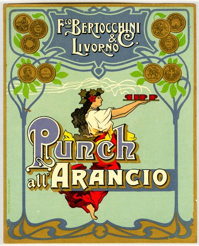 Annons för orange punch (Chromolithography 1905) av Anonymous Anonymous