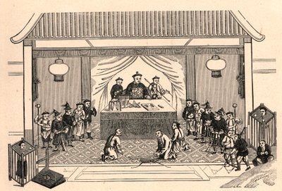 Kristenförföljelse: förberedelser för den franske missionärsprästen Augustus Chapdelaines (1814-1856) martyrdöd i Sy-lin-hien (Sy lin hien) i Kina den 27 februari av Anonymous Anonymous